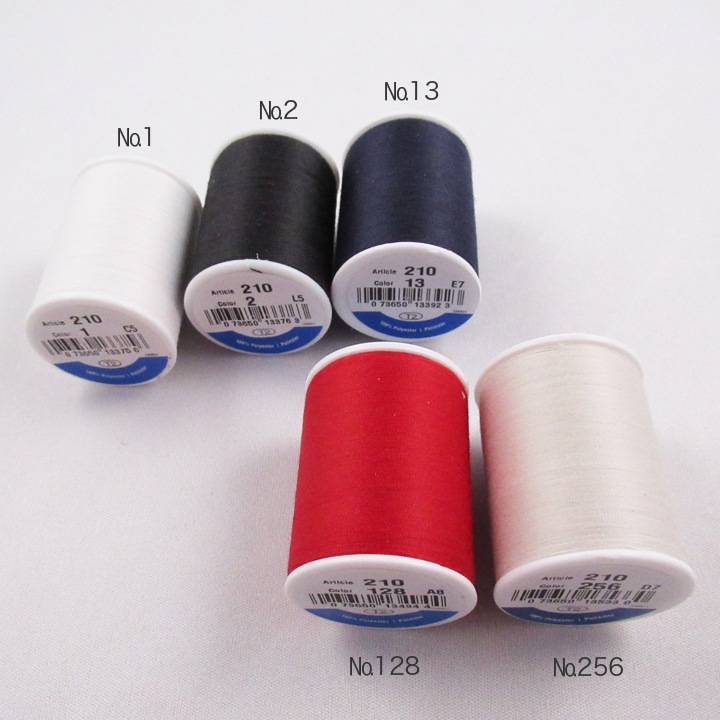 COATS & CLARK コーツ&クラーク (旧Dual Duty デュアルデューティ) Art.210 ミシン糸 55番手 274m