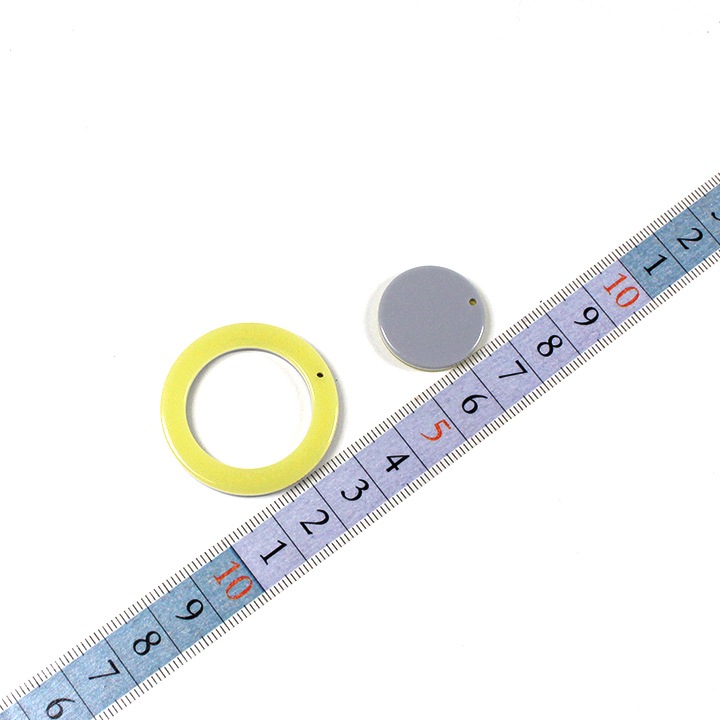 【お買い得品】ポリパーツ 両面 丸 1穴 1セット