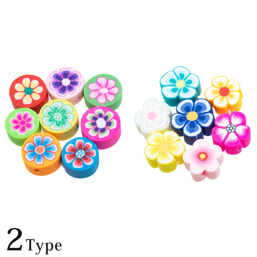 ポリマークレイビーズ(10コ入り)