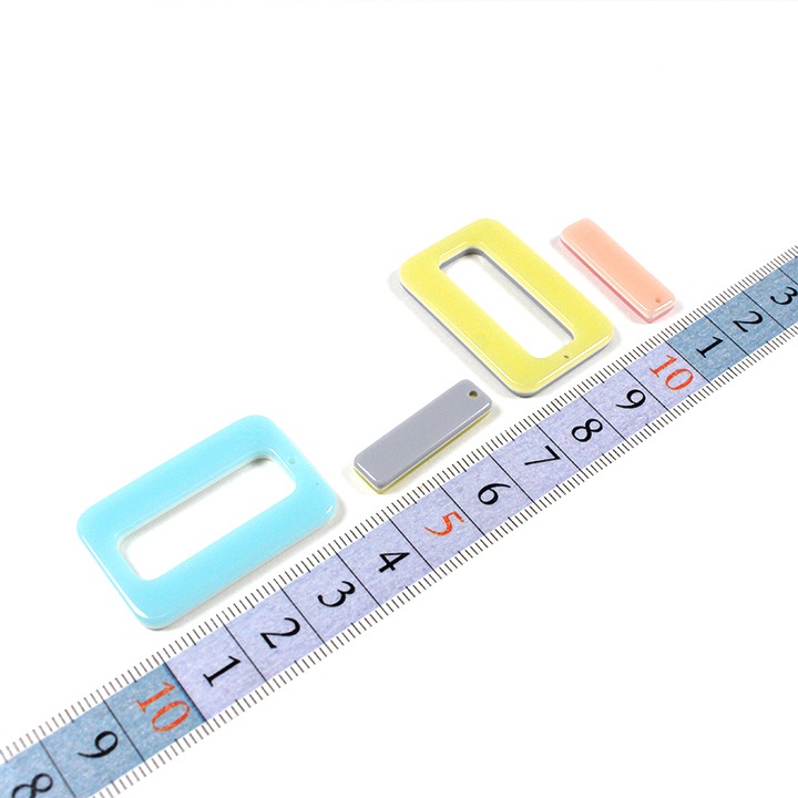 【お買い得品】ポリパーツ 両面 四角 1穴 1セット