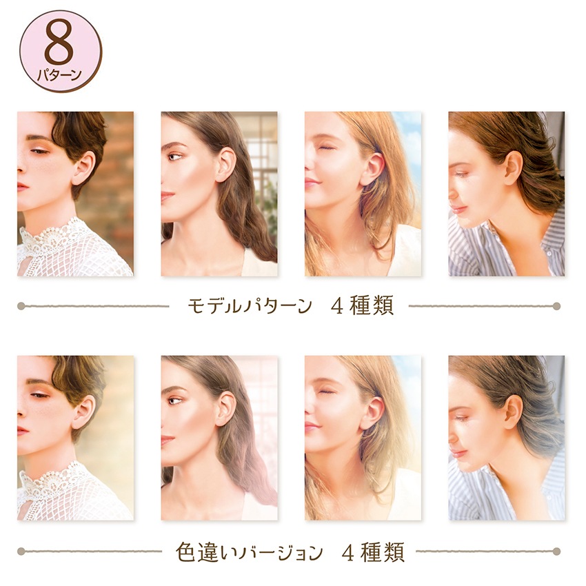 着画作成キット・ピアス用ナチュラル外国人モデルフォト