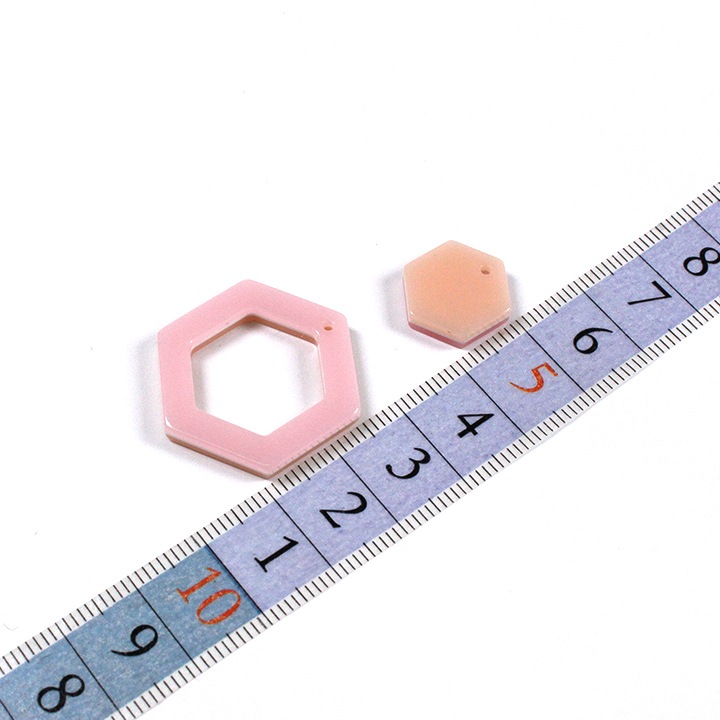 【お買い得品】ポリパーツ 両面 六角 1穴 2セット