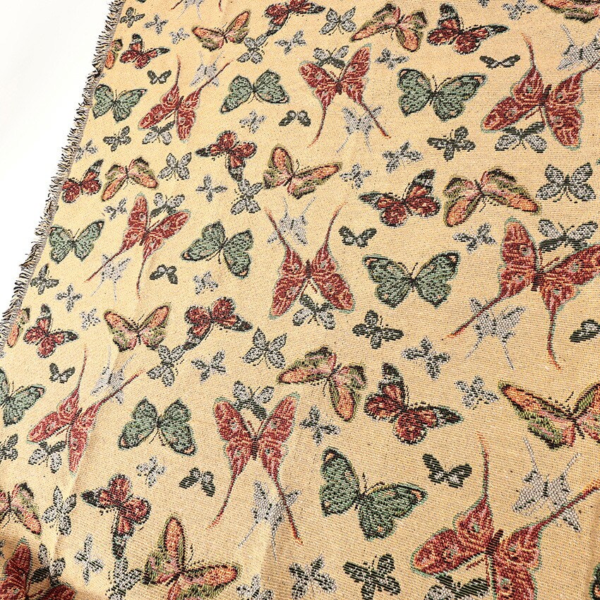 ゴブラン生地 蝶々 145×95cm カットクロス | その他雑貨向き | 手芸