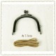 口金 丸 7.5cm 黒ニッケル(紙ひも付)