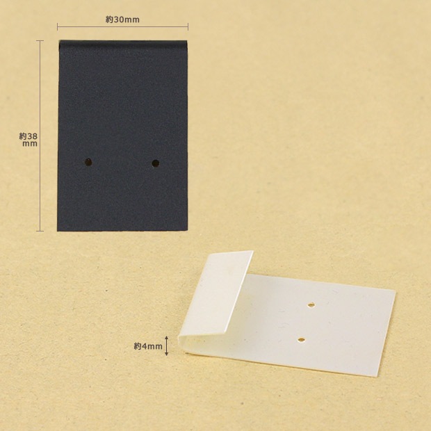 ビーズ　ディスプレイ用品　イヤリング台紙S マッチ穴 10枚入り