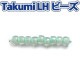 ビーズ　グラスビーズ　TakumiLHビーズ 丸中 1065 着色ラスター/ペパーミント