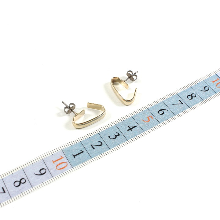 ピアス金具(チタンポスト)キャッチ付 つなぎカン付 1P