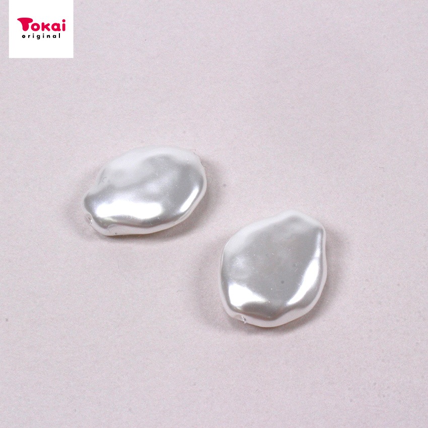 バロックパールビーズ 16×20mm ホワイト 2個入