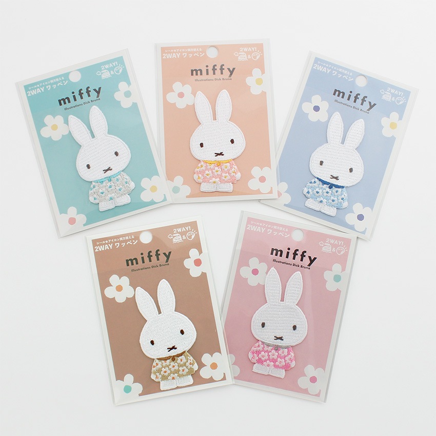 miffy ミッフィー フラワーワンピース ワッペン