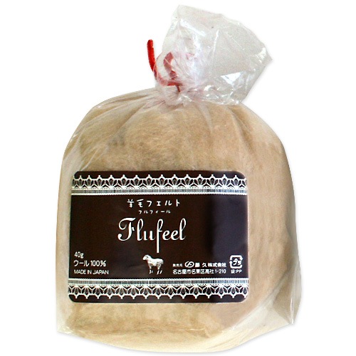 羊毛フェルト Listed exclusively for gloriafung0207 羊毛フェルト CraftCafe フルフィール 単色 40g 77 WH (ホワイト