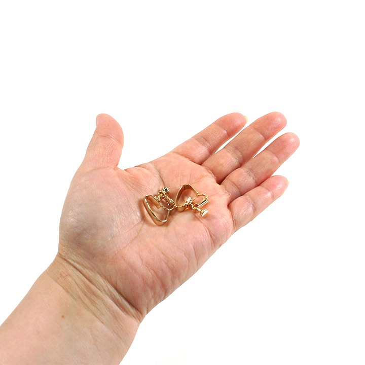 【大処分】イヤリング金具 キャッチ付 つなぎカン付 1P