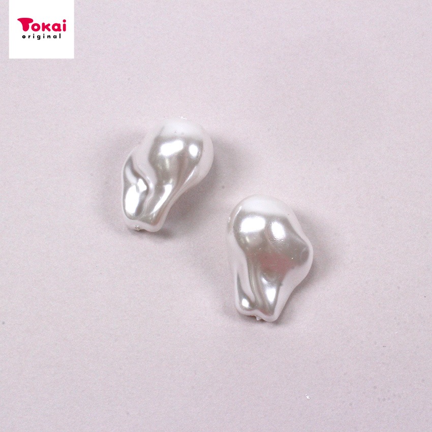 バロックパールビーズ 15×22mm ホワイト 2個入