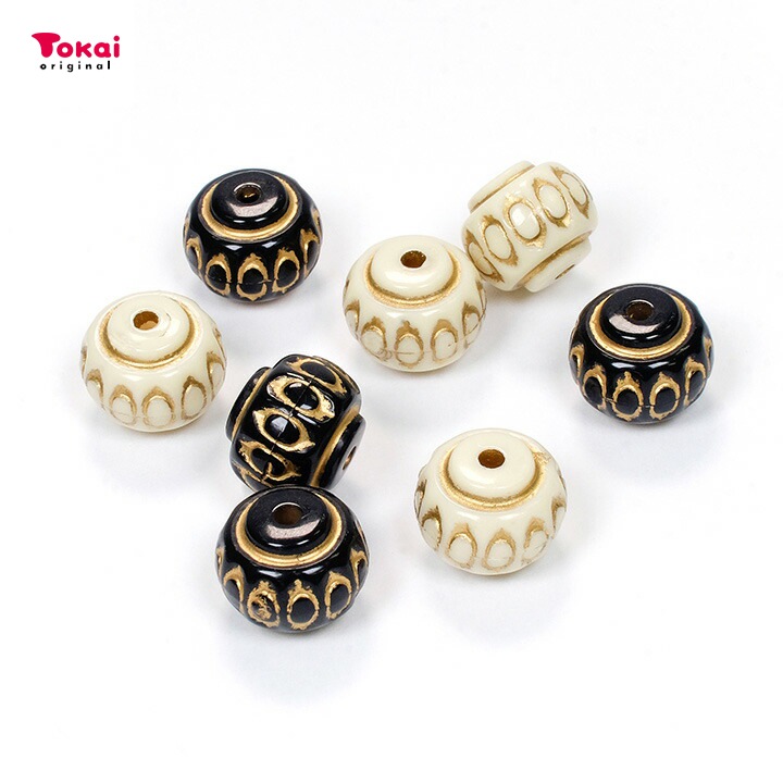 ヴィンテージアクリル 丸 11×14mm 4ヶ