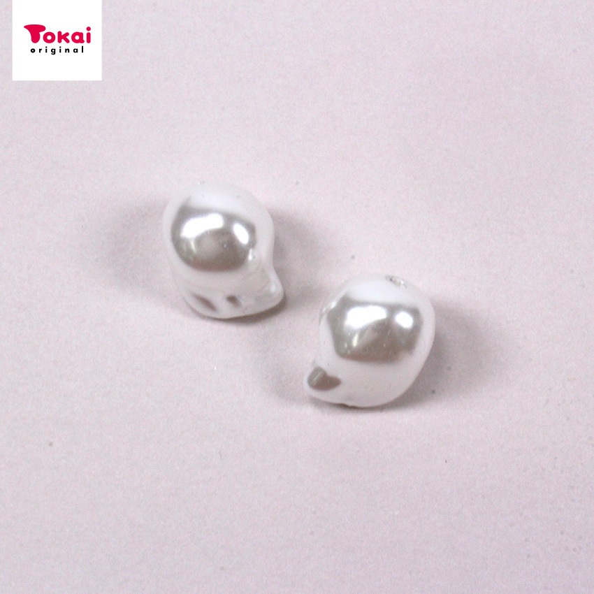 バロックパールビーズ 13×18mm ホワイト 2個入
