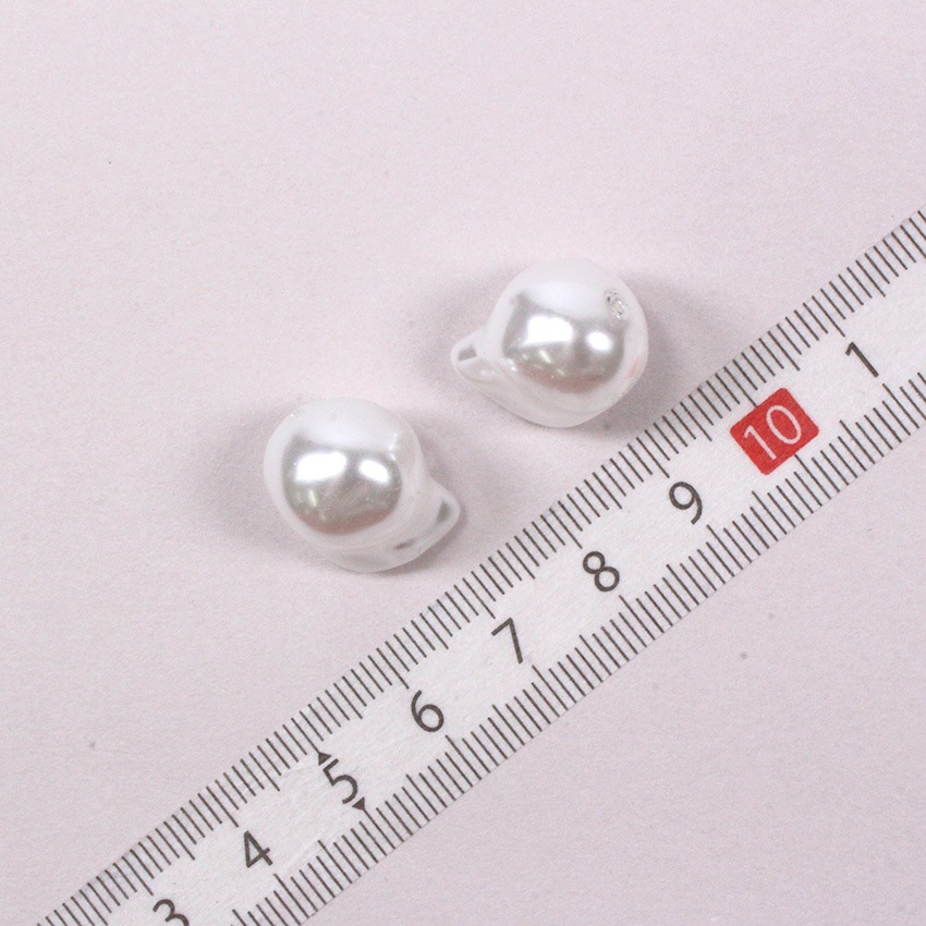 バロックパールビーズ 13×18mm ホワイト 2個入