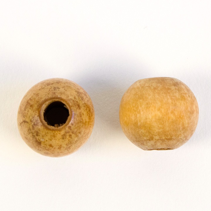 天然石　天然素材ビーズ　ウッドビーズ　5mm～20mm ベージュ