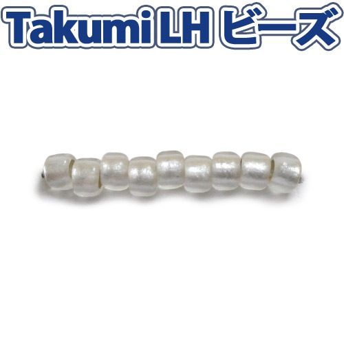 ビーズ　グラスビーズ　TakumiLHビーズ 丸中 21F 銀メッキ/シルバー