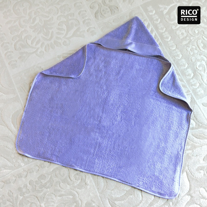 刺繍 RICO フード付きバスタオル ライラック | ベース材料 | 手芸用品