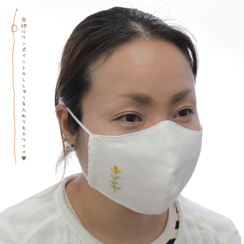 作り図 かわいいマスク立体型