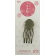 つまみ細工 皿付4足コーム