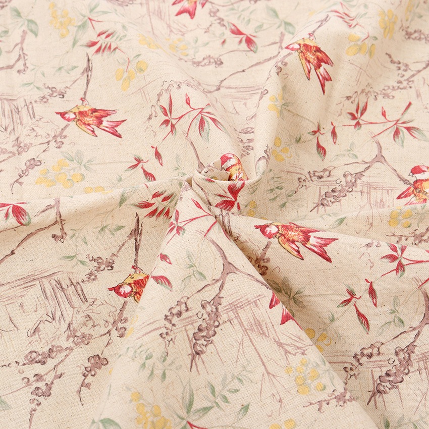 CRA-SEW collection 綿麻シーチング シエラバード JCY-043 1m