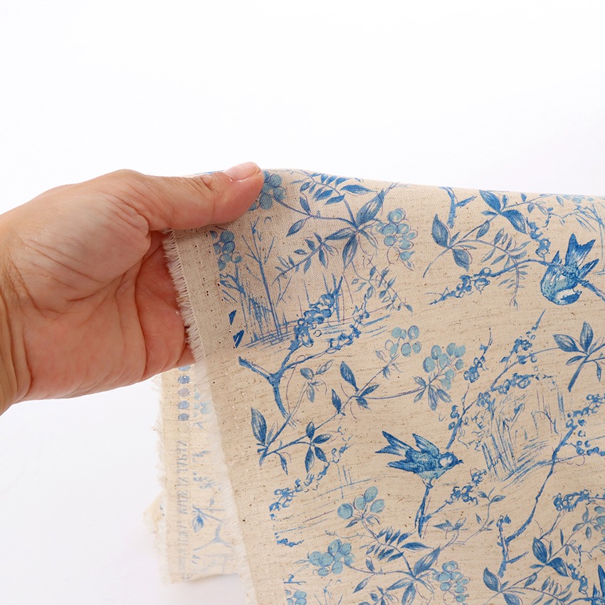 CRA-SEW collection 綿麻シーチング シエラバード JCY-043 1m