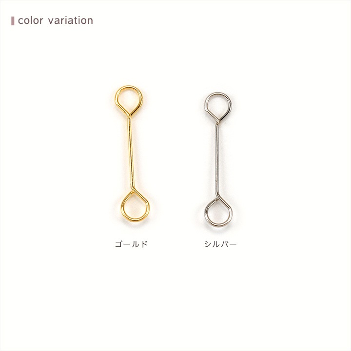 CraftCafe 極細9ピン(ピアノ線) 10mm 10本 ゴールド・シルバー