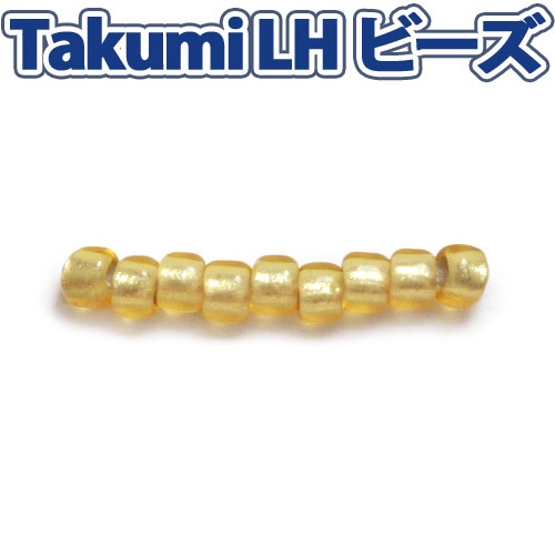 ビーズ　グラスビーズ　TakumiLHビーズ 丸中 22F 銀メッキ/ゴールド