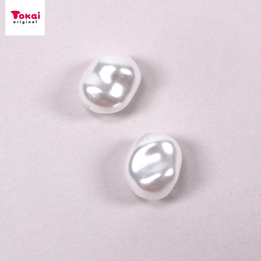 バロックパールビーズ 13×16mm ホワイト 2個入