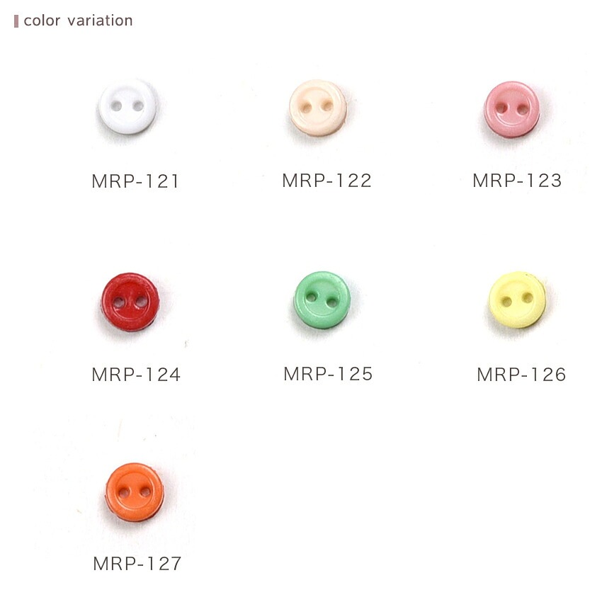 ミニボタン 3mm MRP-121～127