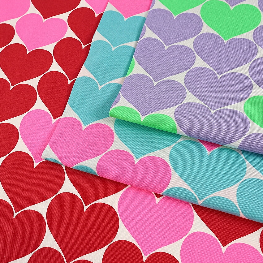 NEON BON BON HEART オックス 50cm単位 | オックス | 手芸用品の卸売り