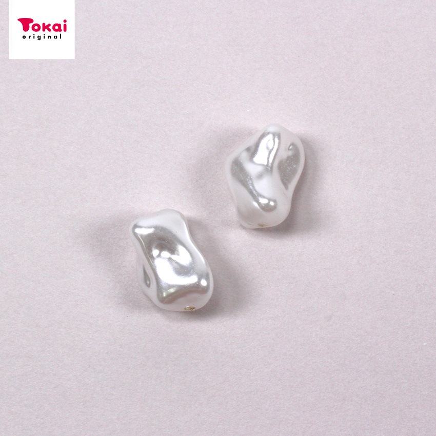 バロックパールビーズ 11×16mm ホワイト 2個入