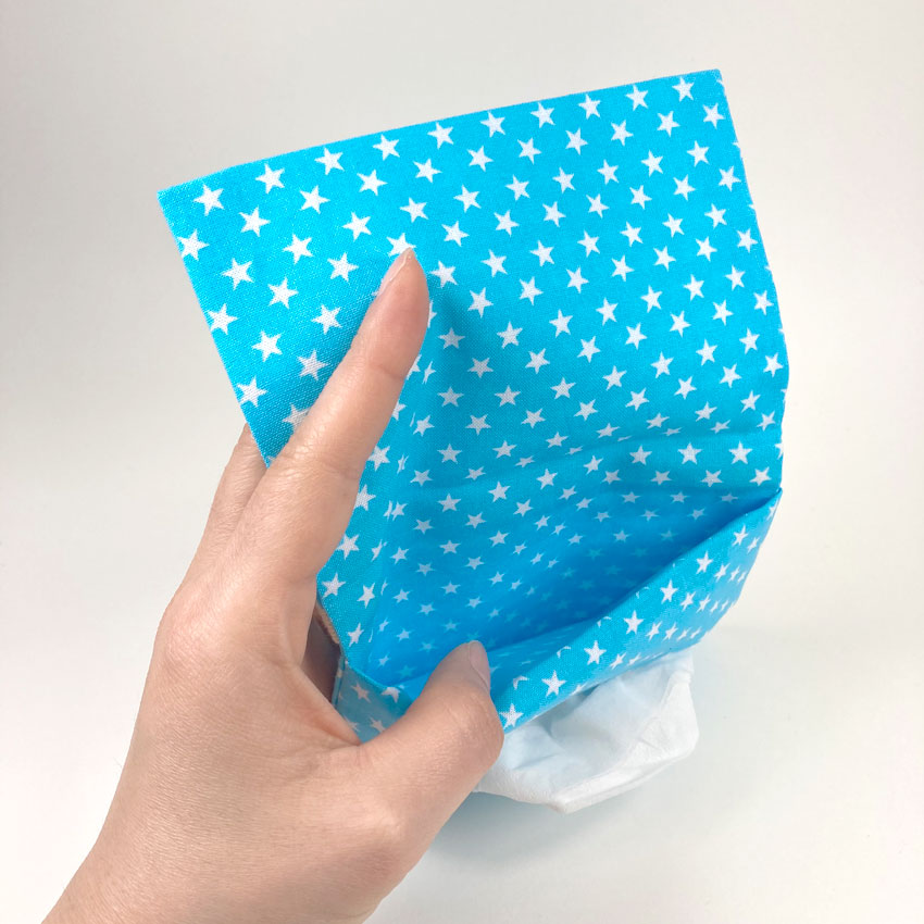 作り図 ポケットバッグ ティッシュケース付き