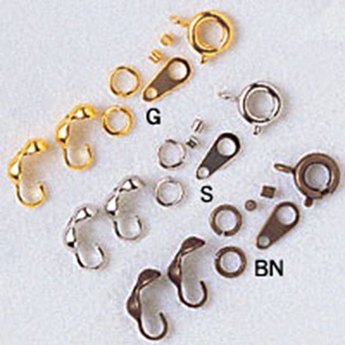 アクセサリー金具　引輪セット 　ゴールド/シルバー/ブラックニッケル