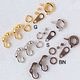 アクセサリー金具　引輪セット 　ゴールド/シルバー/ブラックニッケル
