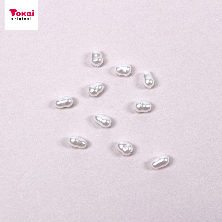 バロックパールビーズ 3.5×5.5mm・4×5mm ホワイト 10個入