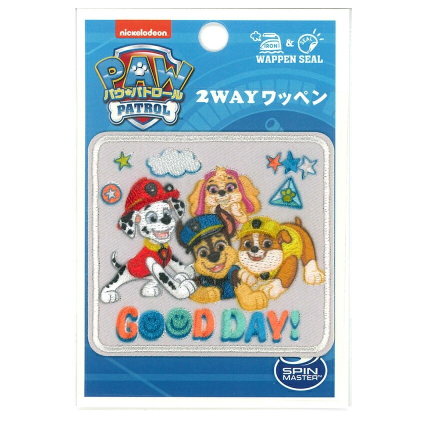 パウ・パトロール ワッペン大 GOOD DAY | キャラクターワッペン | 手芸