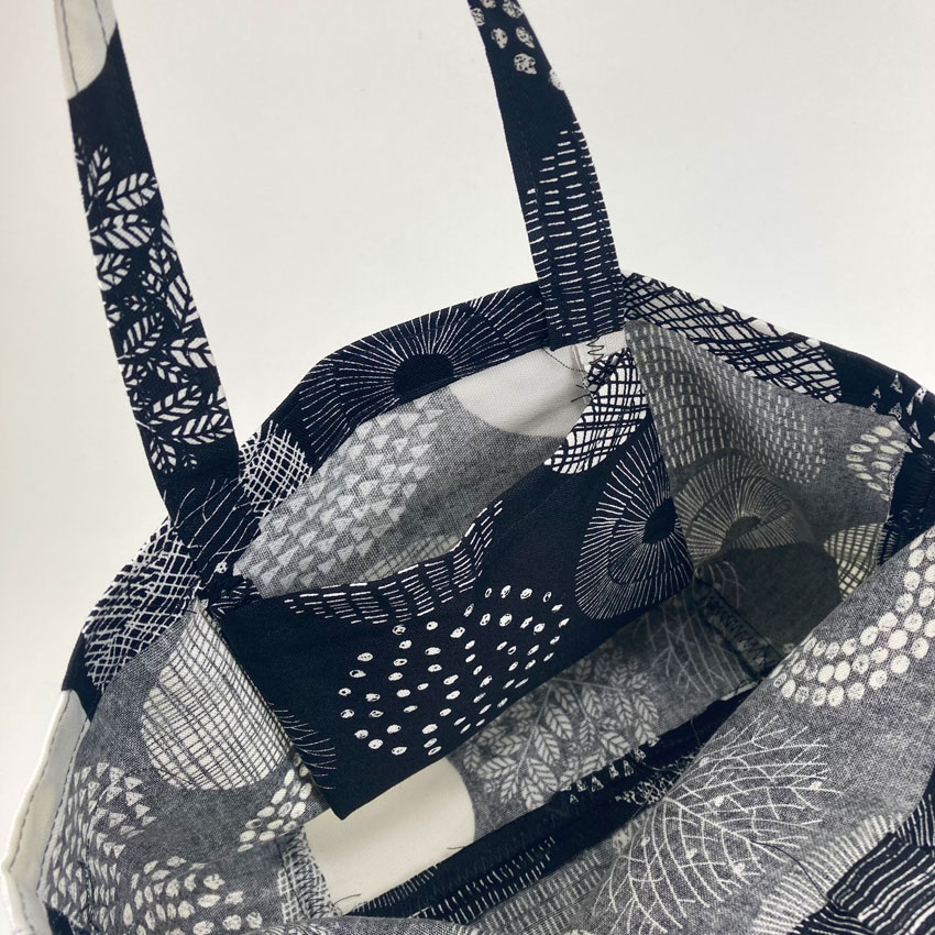 作り図 シンプルミニトートバッグ