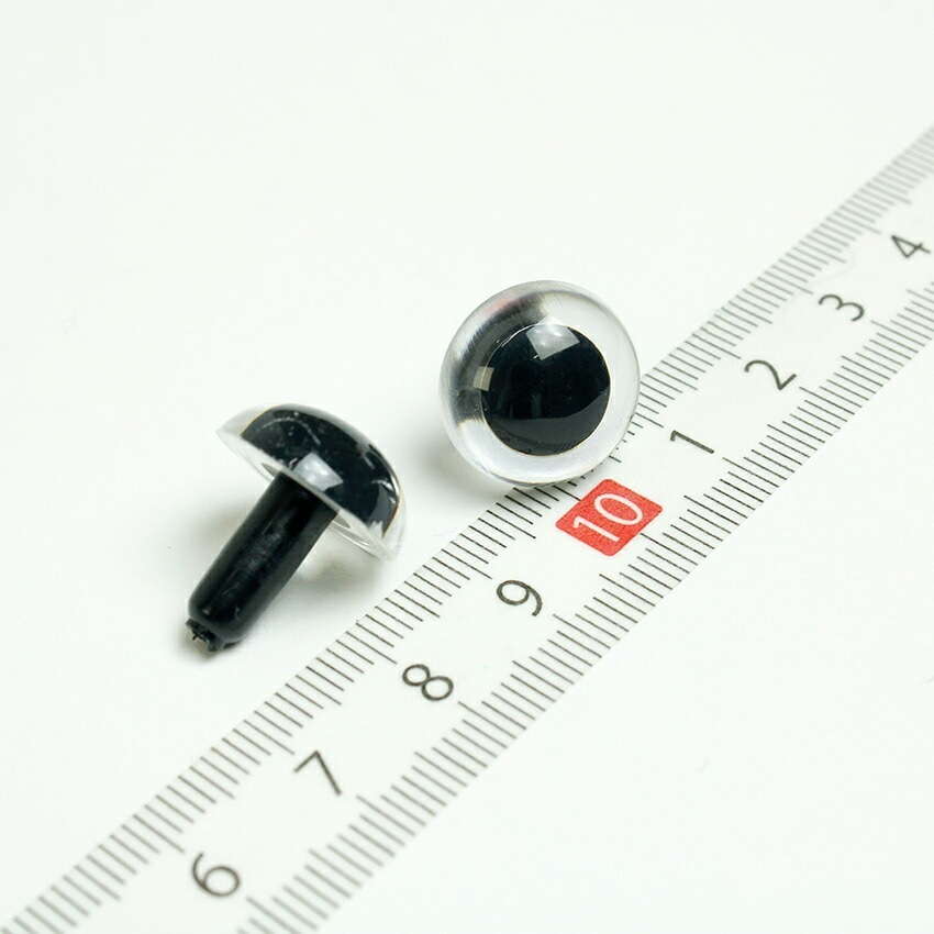 クリスタルアイ 15mm クリア 2ケ入り | さし目・さし鼻・動眼 | 手芸