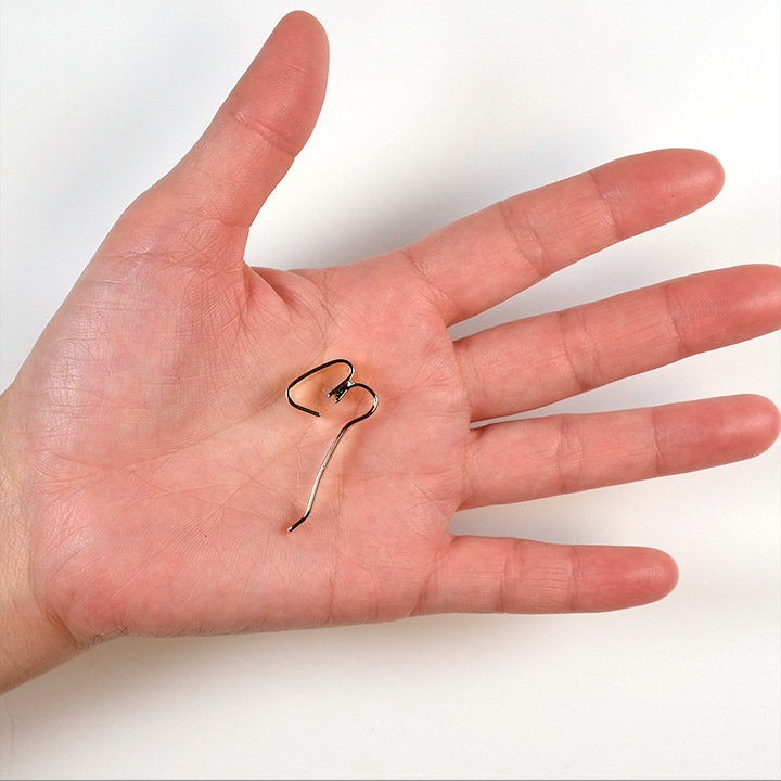 CraftCafe フックポニー フックポニー 甲丸カン リングサイズ 6×14mm ゴールド 1ヶ入り