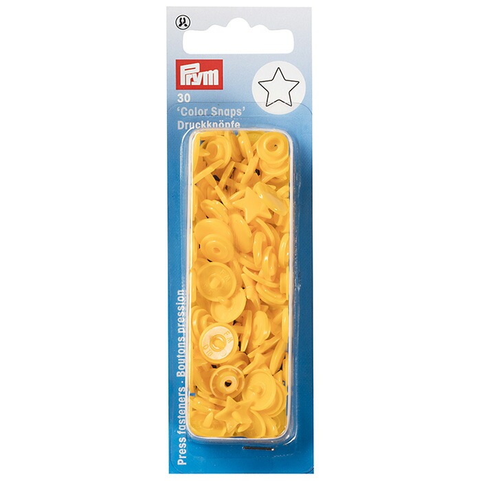 Prym プリム カラースナップ 12.4mm スター 星 30組 