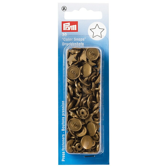Prym プリム カラースナップ 12.4mm スター 星 30組 