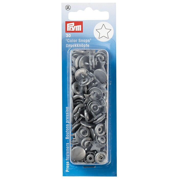 Prym プリム カラースナップ 12.4mm スター 星 30組 