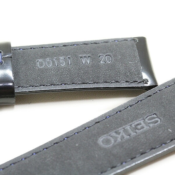 SEIKO】カーフ ブラック 純正 時計ベルト Dバックル付 | セイコー