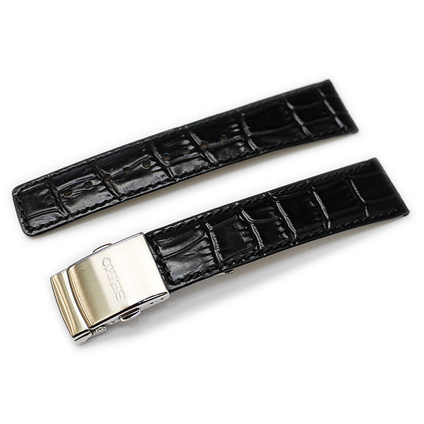 【SEIKO】SBTM099 時計ベルト DG42JB ブラック 20mm