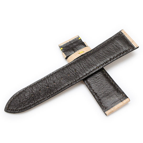 時計屋ネット】クロコダイル ワニ革 ヌメ ベージュ エイジング