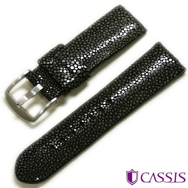 カシス 時計ベルト アップルウォッチ用 TYPE PNR ALLIGATOR ダークブラウン×ホワイト（834） X0035339APO [42mm/44mm/45mm] ネコポス便送料無料 CASSIS[カシス] ガルーシャ(エイ革) 時計ベルト TYPE PNR44 タイプピー