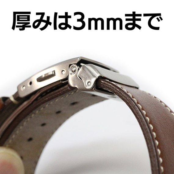 Dバックル 16mm 18mm 片開き レザー用バックル BAMBI バンビ シルバー