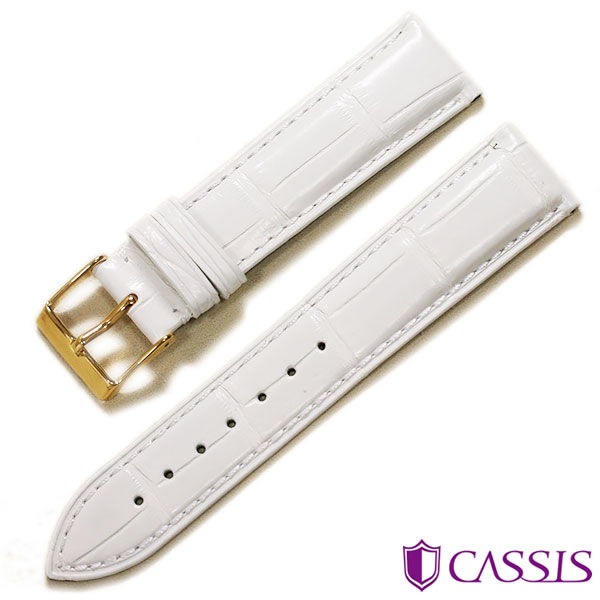 カシス】アドナラ カウチック アリゲーター 竹斑 裏ラバー 時計ベルト