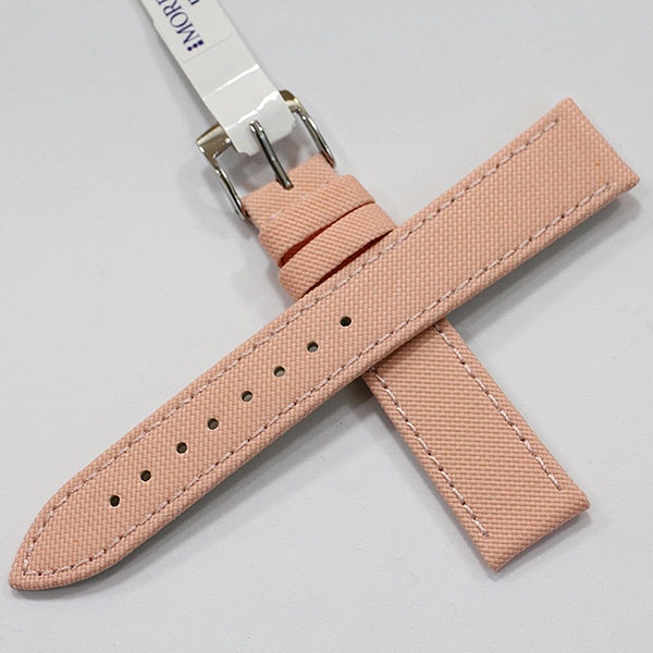【在庫限り】モレラート オーシャン リサイクルプラスチック ピンク 18mm 時計ベルト ファブリック 布 X5446D25
